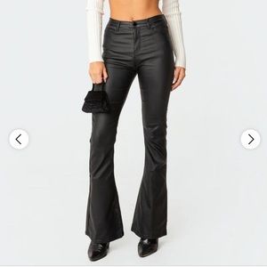 Edikted flair leather pants